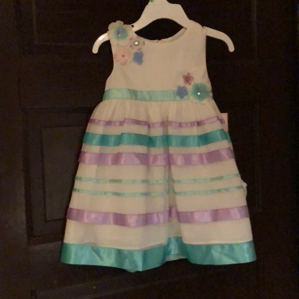 NWT Rare editions striped dress size 18 months